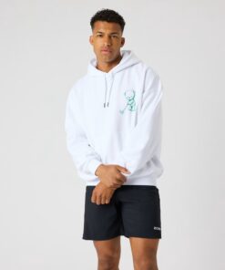 Björn Borg Oversized Hoodie Brilliant White
