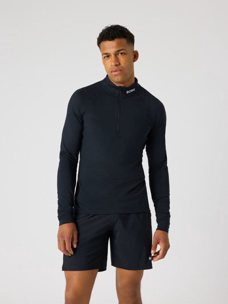Björn Borg Golf Midlayer Half Zip Black Beauty