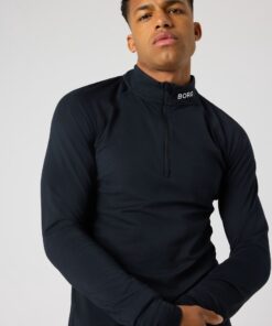 Björn Borg Golf Midlayer Half Zip Black Beauty
