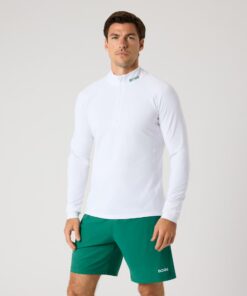 Björn Borg Golf Midlayer Half Zip Brilliant White