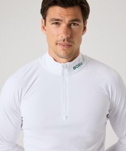 Björn Borg Golf Midlayer Half Zip Brilliant White