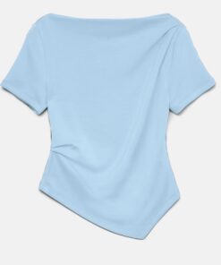 Vero Moda VMMille Boatneck Short Top Blue Ice Water