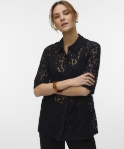 Vero Moda VMHoney Lace Shirt Black