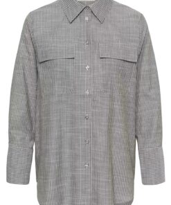 My Essential Wardrobe SkyeMW Shirt Forest Night Striped