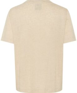 My Essential Wardrobe LisaMW Linen T-shirt Oatmeal Melang