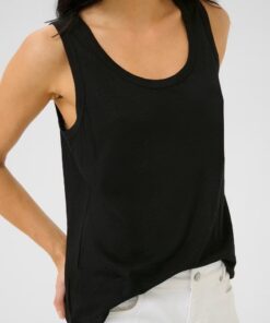 My Essential Wardrobe LisaMW Linen Top Black
