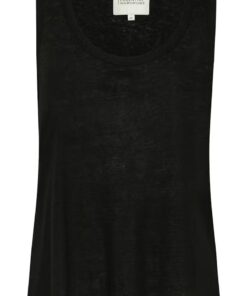 My Essential Wardrobe LisaMW Linen Top Black