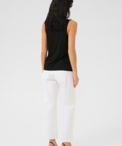 My Essential Wardrobe LisaMW Linen Top Black