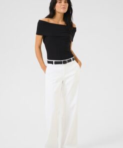 My Essential Wardrobe LaraMW Trousers Bright White