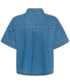 My Essential Wardrobe MWLinn Denim Shirt Medium Blue Wash