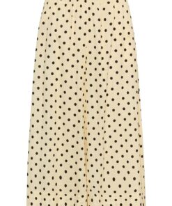 My Essential Wardrobe MWNada Polka Dot Pants Lemon Icing With Dots