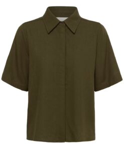 My Essential Wardrobe MWDias Shirt Forest Night Green