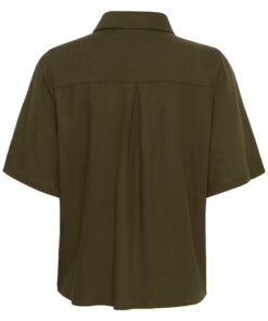 My Essential Wardrobe MWDias Shirt Forest Night Green