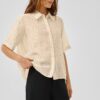 My Essential Wardrobe MWHally Shirt Oatmeal With Dots