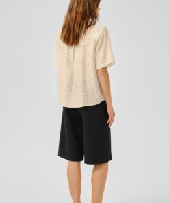 My Essential Wardrobe MWHally Shirt Oatmeal With Dots