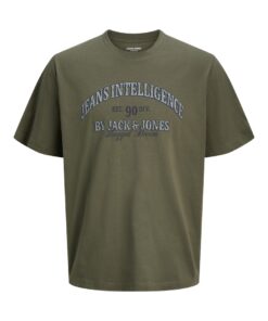 Jack & Jones JJEvender Graphic Tee Dusty Olive