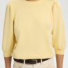 Selected Homme SLWTenny 3/4 Sweat Top Italian Straw
