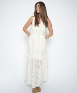Mos Mosh MMSabria Embo SL Dress White