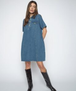 Mos Mosh MMBiba East Dress Mid Blue