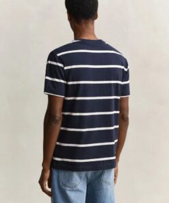Gant Striped T-Shirt Evening Blue