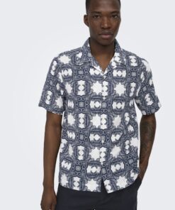 Only & Sons ONSCaiden Linen Blend Shirt Gardenia