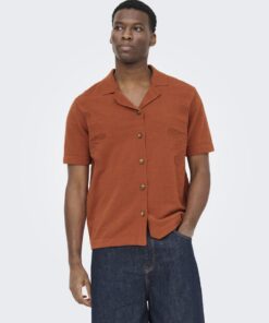 Only & Sons ONSjam Life Shirt Burnt Brick
