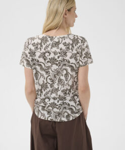 Part Two GesinasPW T-Shirt Black Dot Paisley