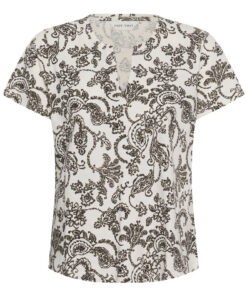 Part Two GesinasPW T-Shirt Black Dot Paisley