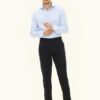 Oscar Jacobson Danik Slim Fit Cotton Stretch Trousers Dark Blue