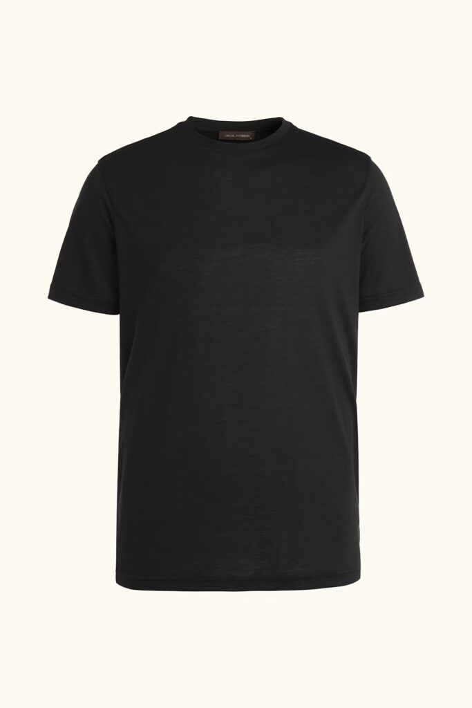 Oscar Jacobson Kim Regular Fit Tencelblend T-Shirt Black