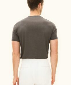 Oscar Jacobson Kim Regular Fit Tencelblend T-Shirt Green