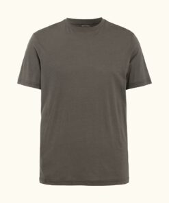 Oscar Jacobson Kim Regular Fit Tencelblend T-Shirt Green