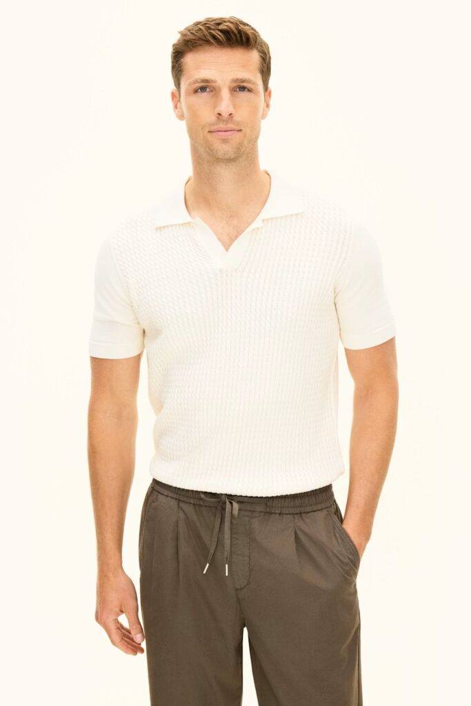 Oscar Jacobson Alf Regular Fit Cotton Polo Shirt Yellow