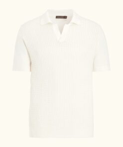 Oscar Jacobson Alf Regular Fit Cotton Polo Shirt Yellow