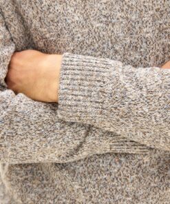 Oscar Jacobson Lyndon Regular Fit Roundneck Cottonblend Sweater Blue