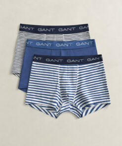 Gant Thin Stripe Trunk 3 Pack Vintage Blue