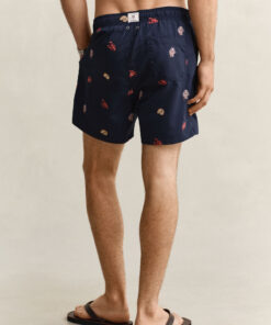 Gant Lobster Embroidered Swim Shorts Marine