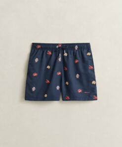 Gant Lobster Embroidered Swim Shorts Marine