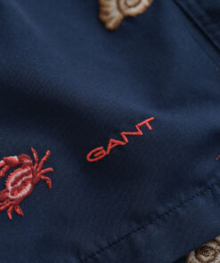 Gant Lobster Embroidered Swim Shorts Marine