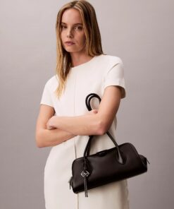 Calvin Klein Emblem Logo Mini Shoulder Bag Black