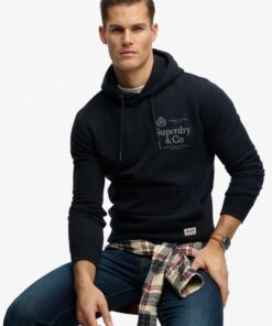Superdry 1954 Company Relaxed Hood Dark Navy