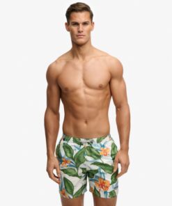 Superdry Hawaiian Print Swim Short Evergreen