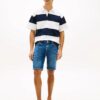 Tommy Hilfiger Denton Faded Straight Leg Denim Shorts Cobalt Blue