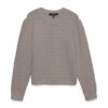 Vero Moda VMDoffy Stitch Ls O-Neck Pullover Moon Rock