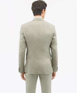 Tiger of Sweden Justin Slim Fit Linen Jacket Light Green