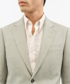 Tiger of Sweden Justin Slim Fit Linen Jacket Light Green