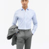 Tiger of Sweden Adley C Cotton Stripe Shirt Light Blue