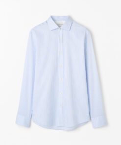 Tiger of Sweden Adley C Cotton Stripe Shirt Light Blue