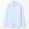 Tiger of Sweden Bennett FP Printed Cotton Shirt Blue