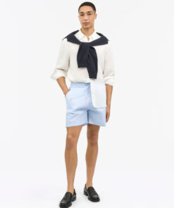 Tiger of Sweden Twolum NP Printed Cotton Shorts Blue